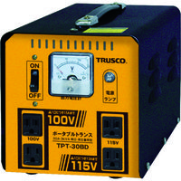 トラスコ中山 TRUSCO ポータブルトランス 30A 3kVA 降圧・昇圧兼用型 TPT-30BD 1台 764-4639（直送品）