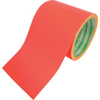 日東電工 日東エルマテ 蛍光テープ 90mm×5m レッド LK-90R 1巻 495-5714（直送品）