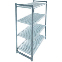 CAMBRO 固定基本ユニット カムシェルビング ベーシックシェルフ 1380×460×1830mm CBU185472V4 1台(1個)（直送品）