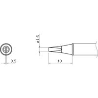 白光 こて先/1.6D型 T31-01D16 1本(1個) 751-7068（直送品）