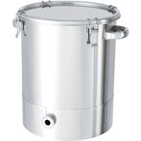 日東金属工業 日東 ステンレスタンク片テーパー型クリップ式密閉容器 35L KTT-CTH-36 1個 751-6011（直送品）