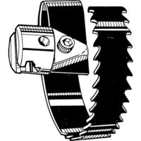 交換用先端ツール スパイラル鋸刃カッター