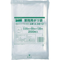 トラスコ中山 TRUSCO 小型ポリ袋 縦120X横80Xt0.05 200枚入 透明 A-0812 1袋(200枚) 770-4241（直送品）