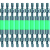 アネックスツール アネックス 四角カラービット 両頭 □#3×65 (10本入) ACS-14M-3-65 1パック(10本)（直送品）