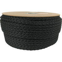 ユタカメイク ポリエステルクロス係留ドラム巻 12φ×100m 黒 PRD-61 1巻 754-1198（直送品）