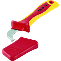 トラスコ中山 TRUSCO 絶縁電工ナイフ(鎌形刃タイプ) 180mm TZEN-200E 1丁 763-0719（直送品）