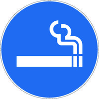 カーボーイ カラープラポールサインキャッププレート 喫煙 CP38 1枚 756-6778（直送品）