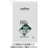 日本サニパック サニパック L10Hスタンダードポリ袋吊り下げタイプ(0.03)10号 L10H-CL 1袋(100枚) 755-5016（直送品）