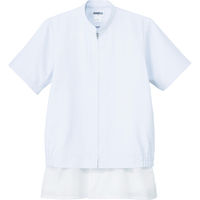 サーヴォ サンペックス クールフリーデ男女兼用半袖ジャンパー ホワイト 4L CD-637-4L 1着(1枚) 761-7259（直送品）