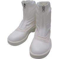 ゴールドウイン 静電安全靴セミロングブーツ ホワイト 23.5cm PA9875-W-23.5 1足 759-1594（直送品）