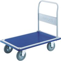 トラスコ中山 TRUSCO プレス製台車 ドンキーカート 固定式空気入タイヤ915×615 302NAR 1台 414-5381（直送品）