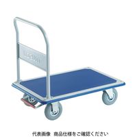 プレス製運搬車 ドンキーカート （空気入タイヤ ピン式固定車ストッパー付） 固定ハンドルタイプ