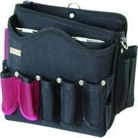 基陽 KH 超高密度シリーズ ウェーブ固定ポケット付バッグ 大 黒/緋 3000ZLKR 1個 770-7363（直送品）