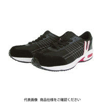 日進ゴム 日進 耐滑樹脂先芯入りスニーカー 23.5cm V2000BK-23.5 1足 754-7749（直送品）