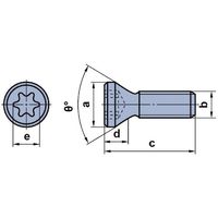 三菱マテリアル 三菱 切削工具用部品 クランプねじ TPS4R 1個 671-7268（直送品）