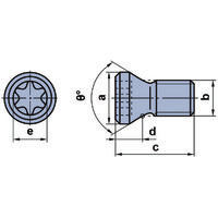 三菱マテリアル 三菱 AXD4000用部品 クランプねじ TS3SBS 1本(1個) 669-5485（直送品）
