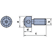 三菱マテリアル 三菱 切削工具用部品 プリセットねじ KS1S 1個 667-3104（直送品）