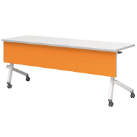 アイリスチトセ フラップテーブル 平行スタックタイプ カラー幕板付 幅1800×奥行450×高さ700mm