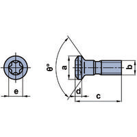 三菱マテリアル 三菱 旋削ホルダ用部品 クランプ駒用ねじ AJS4012T15 1個 657-0542（直送品）