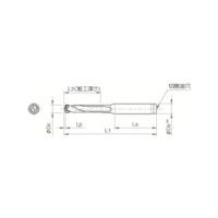 京セラ（KYOCERA） 京セラ ドリル用ホルダ SS12-DRC100M-3 1本 357-6451（直送品）