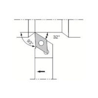 京セラ スモールツール用ホルダ ADJCR1616JX-11FF 1本 646-5463（直送品）