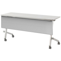 アイリスチトセ フラップテーブル 平行スタックタイプ 樹脂幕板付 幅1500×奥行450×高さ700mm