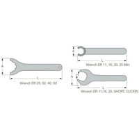 イスカル 部品 WRENCH ER32 1個 627-3041（直送品）