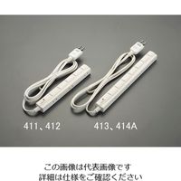 エスコ AC125V/15Ax5m/7口 タップ(マグネット付・雷サージ) EA815GL-414A 1セット(2個)（直送品）