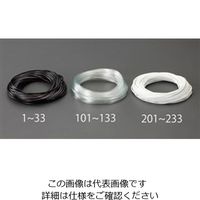 エスコ 5.0x0.4mmx 50m ビニール絶縁チューブ(黒) EA944AE-22 1セット(3巻)（直送品）