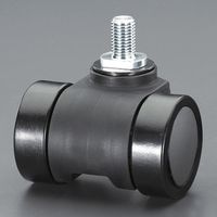 エスコ 66mm キャスター(ツインホイール・M16) EA986TJ-11 1個（直送品）