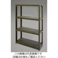 エスコ 1200x450x1800mm/4段 ラック棚(OD色/P.P製) EA976AL-34 1組(1個)（直送品）