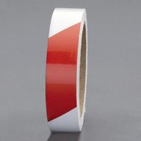 エスコ 25mmx9.1m 反射テープ(エンジニアグレード)赤/白 EA983GA-45 1セット(3巻)（直送品）
