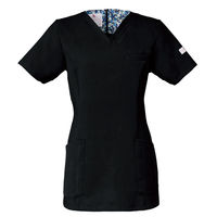 フォーク レディススクラブ ブラック S HI700-9 1枚　スクラブ