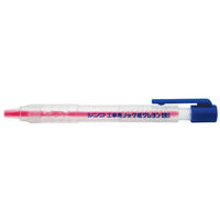 シンワ測定 工事用 ノック式クレヨン 4.0mm 蛍光ピンク 78449 1セット(10本)