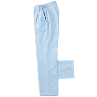 KAZEN レディススラックス 医療白衣 サックス L 192-21（直送品）