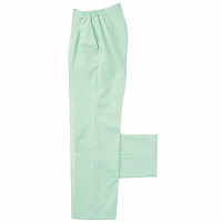 KAZEN レディススラックス 医療白衣 ミント L 192-22（直送品）