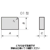 住友電工ハードメタル JIS型超硬バイト用チップ 01ー0:ST20E 1セット(10個)（直送品）