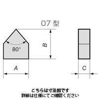 住友電工ハードメタル JIS型超硬バイト用チップ 07ー0:H3 1セット(10個)（直送品）