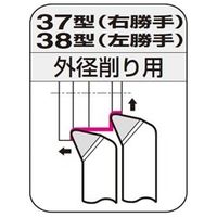 住友電工ハードメタル JIS型超硬バイト 37ー4:H2 1本（直送品）