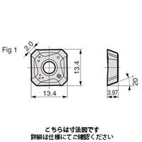 住友電工ハードメタル フライス用チップ SEET13T3AGFR-L:DL1000 1セット(10個)（直送品）