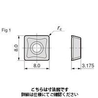 住友電工ハードメタル フライス用チップ SOMT080312PZER-G:ACP100（直送品）