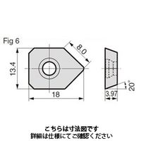 住友電工ハードメタル フライス用チップ XEEW13T3AGERーW:ACK300 1セット(10個)（直送品）