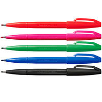 ぺんてる サインペン 5色セット S520-5 1組