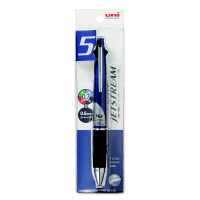 ジェットストリーム多機能ボールペン 4色（0.7mm）+シャープ（0.5mm） MSXE5-1000-07 ネイビー 三菱鉛筆uni（直送品）