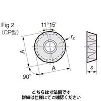 住友電工ハードメタル フライス用チップ QPMT200608PPENーCP:ACK300 1セット(10個)（直送品）