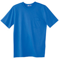 自重堂　制服百科　半袖Ｔシャツ　ブルー　Ｍ　10（直送品）
