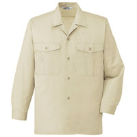 自重堂　制服百科　エコ製品制電長袖オープンシャツ　ベージュ　Ｍ　44324（直送品）