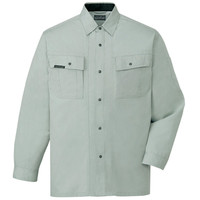 自重堂　制服百科　長袖シャツ　アースグリーン　ＬＬ　47304（直送品）