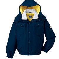 自重堂　制服百科　防水防寒ブルゾン（フード付）　ネービー　Ｌ　28060（直送品）