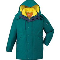 自重堂　制服百科　ダブルライナー防水防寒コート（フード付）　ティールグリーン　５Ｌ　48053（直送品）